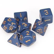 7 Die Opaque Chessex  Dice Sets