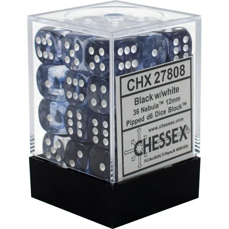 36 Count D6 Nebula Chessex Dice Block