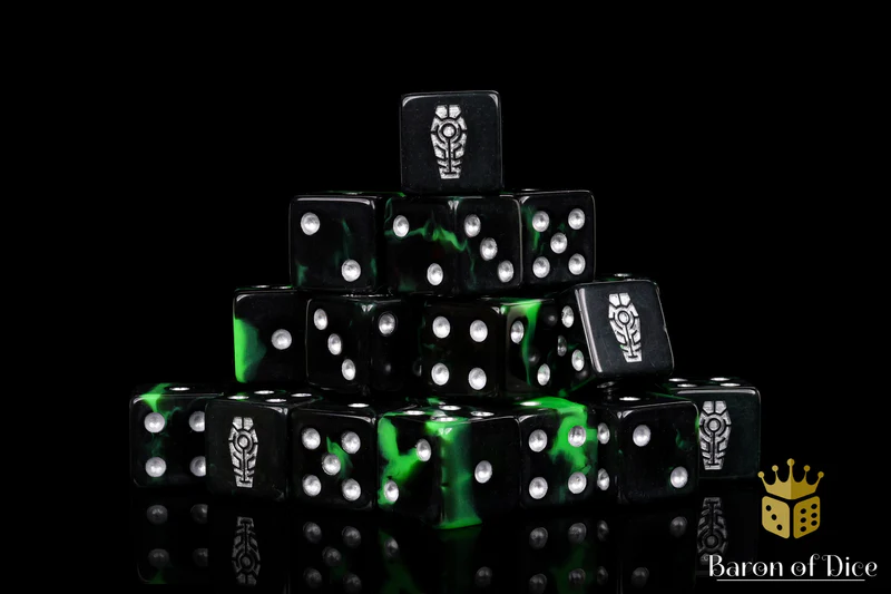 Baron of Dice 25 Count Square Corner Xenos Dice