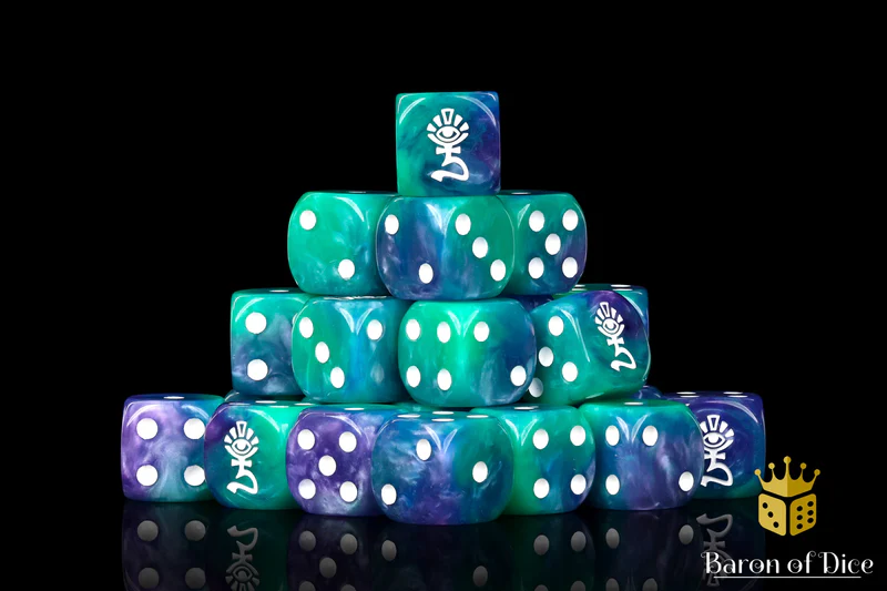 Baron of Dice 25 Count Square Corner Xenos Dice
