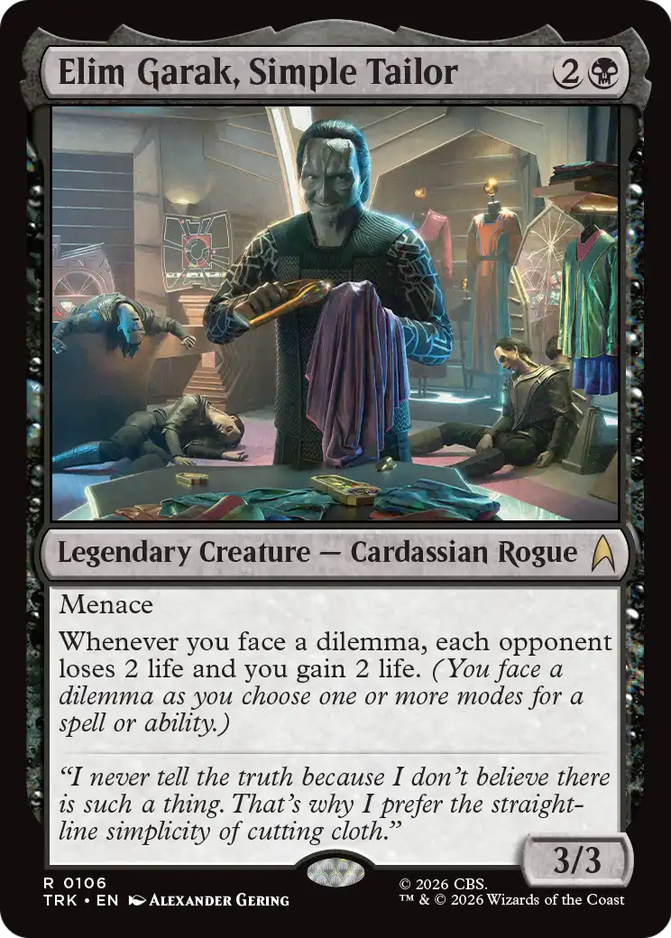 Elim Garak, Simple Tailor