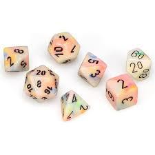 7 Die Mini Festive Chessex Dice Cube