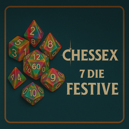 7 Die Festive Chessex Set