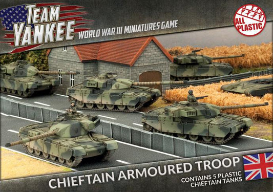 Chieftain Armoured Troop (WWIII x5 Tanks Plastic)with five vehiclesTeam Yankee