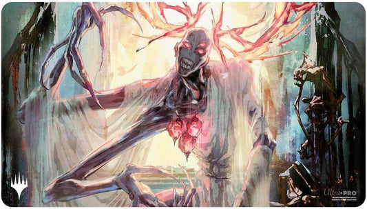 Playmat: MTG- Duskmourn- Mythic Cycle White- Overlord of the Mistmoors