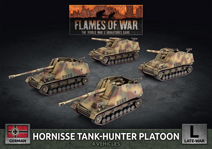 Hornisse (8.8cm) / Hummel (15cm) Tank-Hunter Platoon (x4 Plastic)